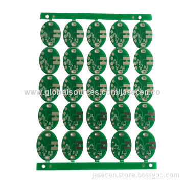 Double-sided PCB with lead-free HASL surface finish, for electronics
